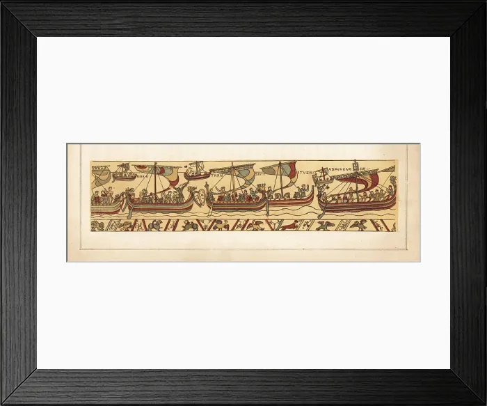 Framed Print : The Norman flotilla sails across the channel to Pevensey Framed Print : The Norman flotilla sails across the channel to Pevensey