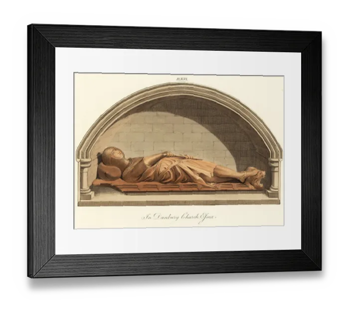 Framed Print : Effigy of a Norman knight, Danbury church, 13th century Framed Print : Effigy of a Norman knight, Danbury church, 13th century