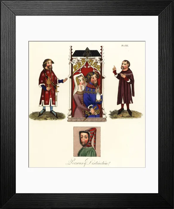 Framed Print : Benefactors and illuminator of the Abbey of St Albans Framed Print : Benefactors and illuminator of the Abbey of St Albans
