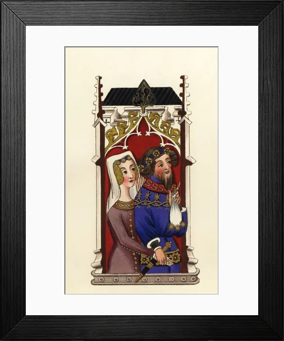 Framed Print : John Gyniford and his wife Margaret Framed Print : John Gyniford and his wife Margaret