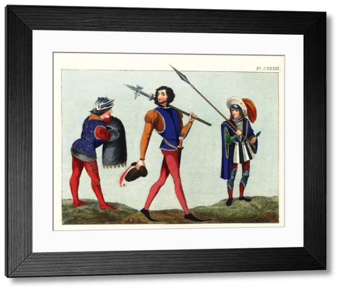 Framed Print : Military habits of the 15th century Framed Print : Military habits of the 15th century