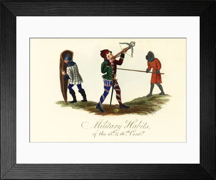 Framed Print : Military habits of the 15th century Framed Print : Military habits of the 15th century