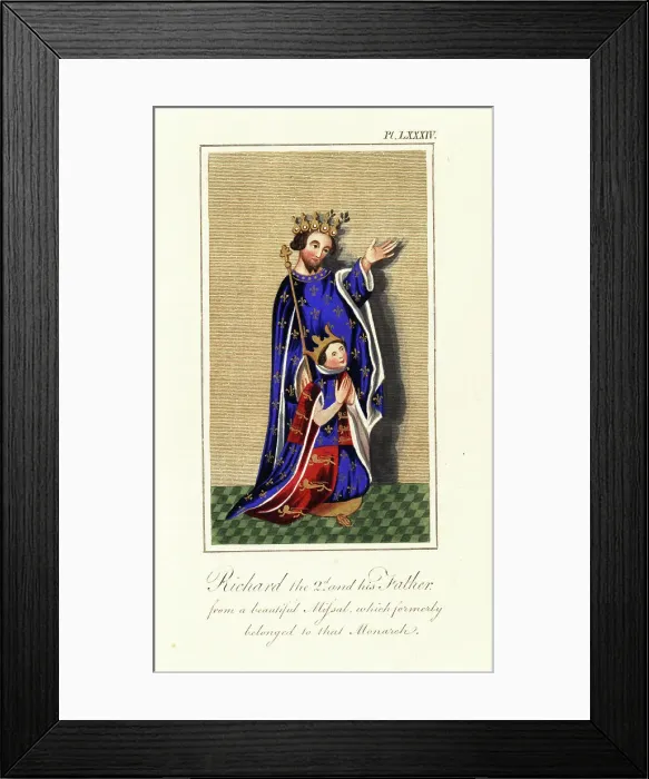 Framed Print : King Richard II and his father, Edward the Black Prince Framed Print : King Richard II and his father, Edward the Black Prince