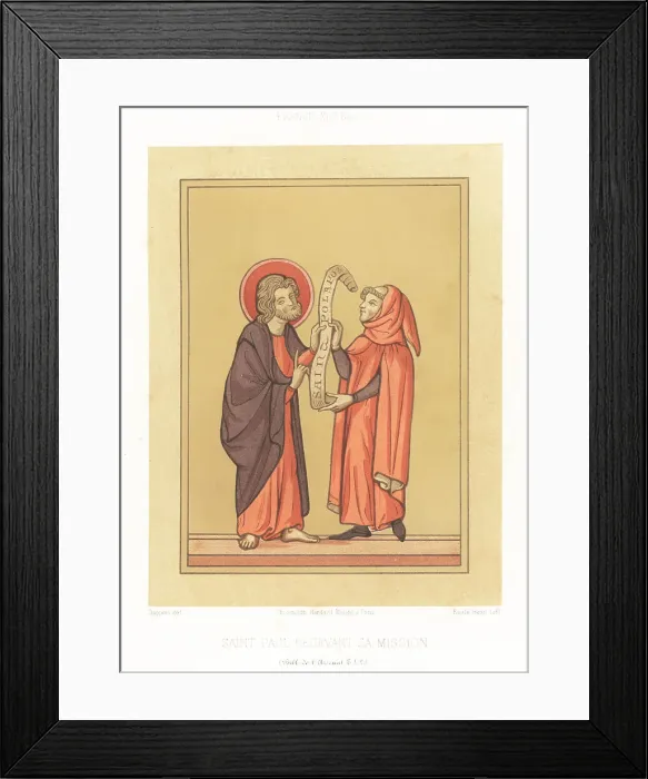 Framed Print : Saint Paul receiving his mission from God Framed Print : Saint Paul receiving his mission from God