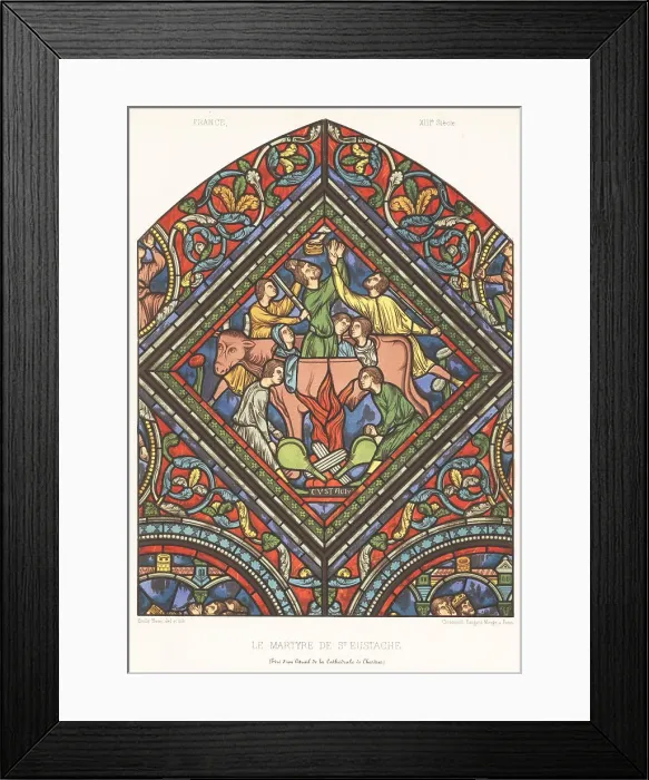 Framed Print : The martyrdom of Saint Eustace by Hadrian, 118 Framed Print : The martyrdom of Saint Eustace by Hadrian, 118