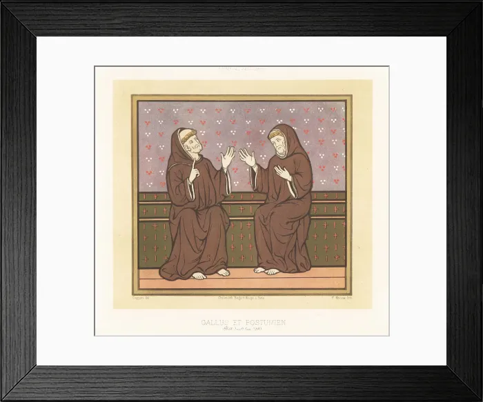 Framed Print : Postumien telling of his pilgrimage in Egypt to Gallus Framed Print : Postumien telling of his pilgrimage in Egypt to Gallus