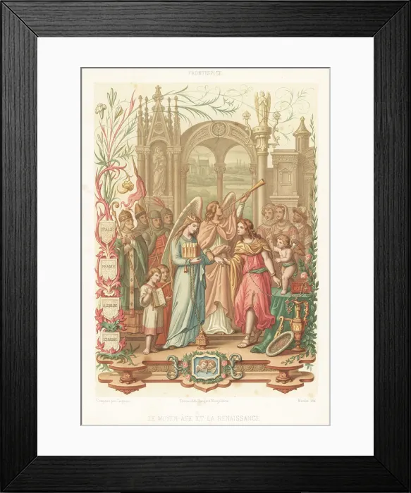 Framed Print : Allegorical figures of the Middle Ages and the Renaissance Framed Print : Allegorical figures of the Middle Ages and the Renaissance