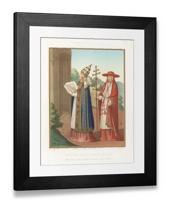 Framed Print : Saint Peter in the costume of a 15th century pope Framed Print : Saint Peter in the costume of a 15th century pope