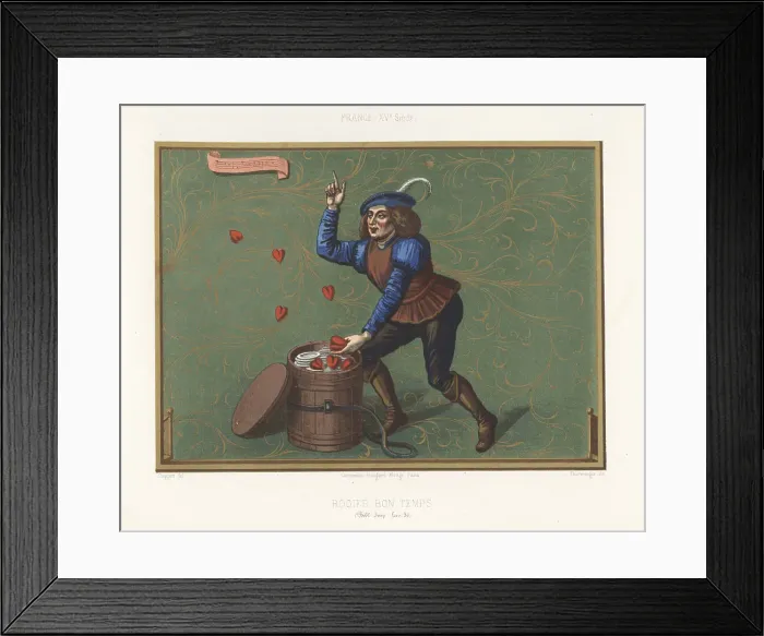 Framed Print : Roger Bontemps locking his heart in a box Framed Print : Roger Bontemps locking his heart in a box