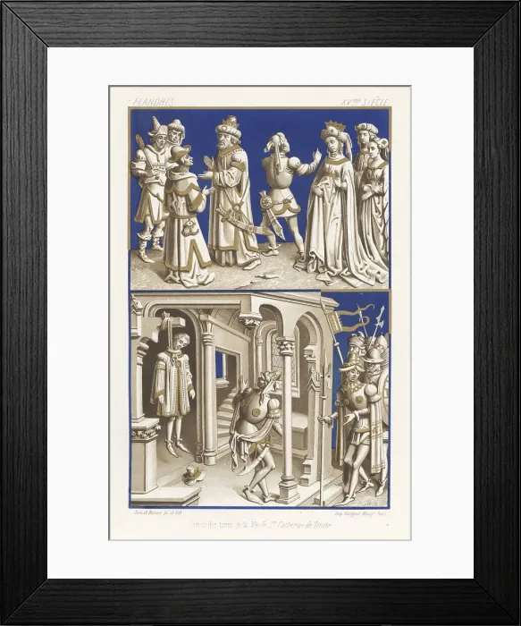 Framed Print : Scenes from the life of Saint Catherine of Alexandria Framed Print : Scenes from the life of Saint Catherine of Alexandria
