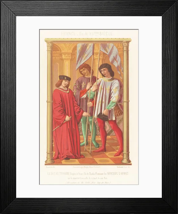 Framed Print : Dauphin of France receiving news of the death of Charles VI, 142 Framed Print : Dauphin of France receiving news of the death of Charles VI, 142