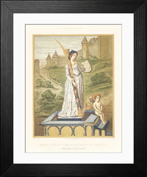 Framed Print : Laura bringing Cupid to the Temple of Chastity Framed Print : Laura bringing Cupid to the Temple of Chastity