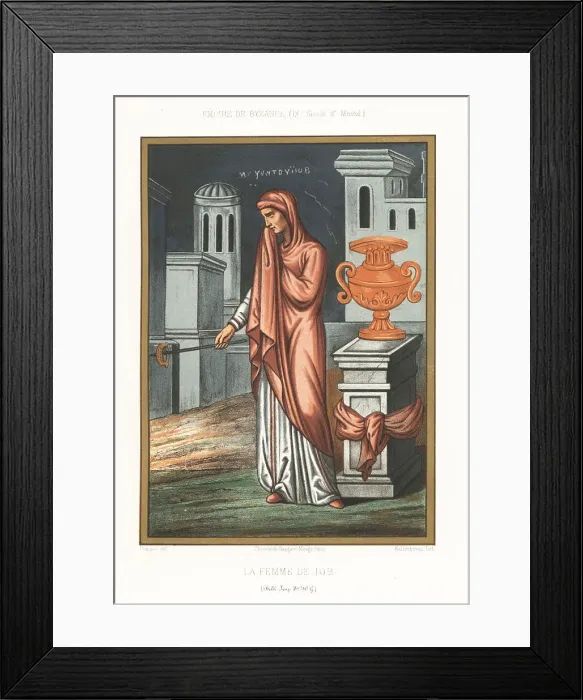 Framed Print : Job's wife offering Job bread on a stick Framed Print : Job's wife offering Job bread on a stick