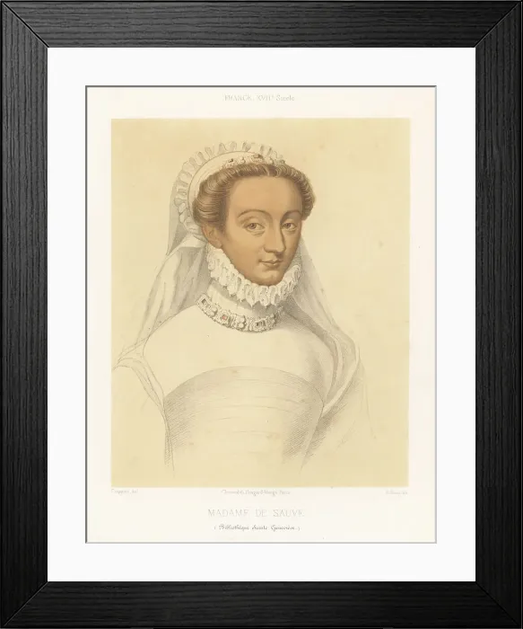 Framed Print : Portrait of Charlotte de Sauve, mistress of King Henry IV Framed Print : Portrait of Charlotte de Sauve, mistress of King Henry IV