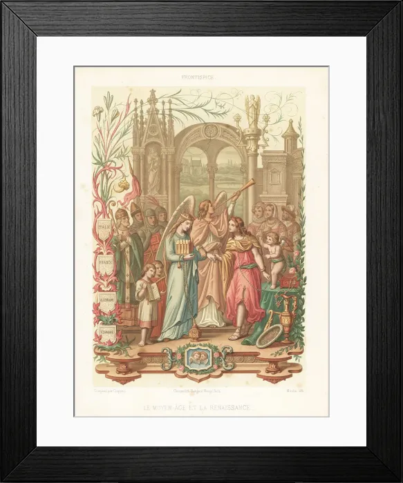 Framed Print : Allegorical figures of the Middle Ages and the Renaissance Framed Print : Allegorical figures of the Middle Ages and the Renaissance