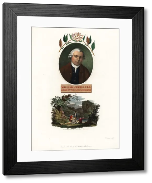 Framed Print : Oval portrait of William Curtis, botanist and publisher Framed Print : Oval portrait of William Curtis, botanist and publisher