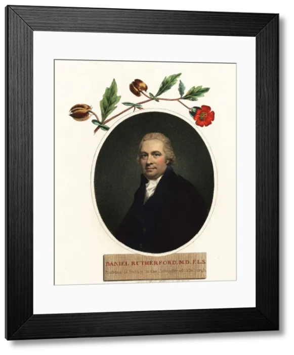 Framed Print : Portrait of Daniel Rutherford, botanist Framed Print : Portrait of Daniel Rutherford, botanist