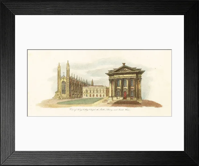 Framed Print : View of Cambridge University, 1799 Framed Print : View of Cambridge University, 1799