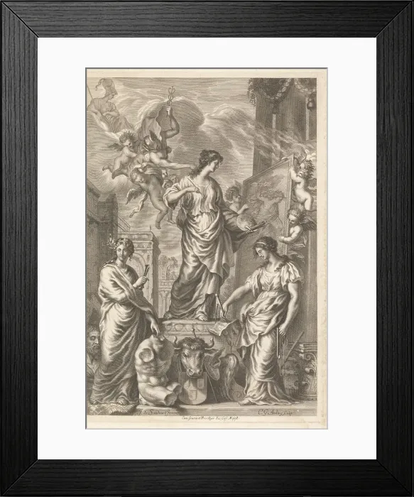 Framed Print : Allegorical frontispiece Framed Print : Allegorical frontispiece