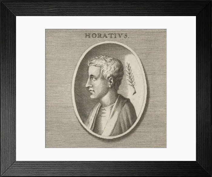 Framed Print : Horace, Roman lyric poet, 65-8 BC Framed Print : Horace, Roman lyric poet, 65-8 BC