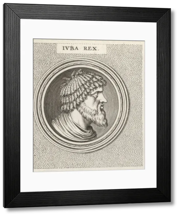 Framed Print : Juba I of Numidia, c. 85-46 BC Framed Print : Juba I of Numidia, c. 85-46 BC