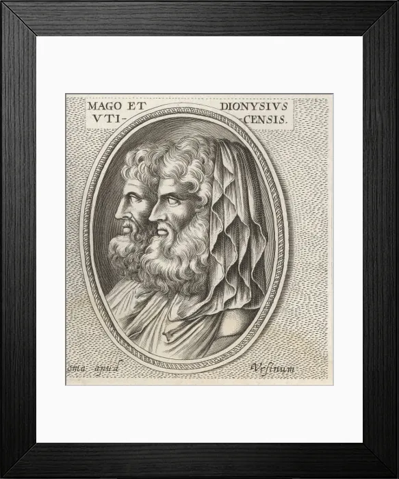 Framed Print : Mago and Cassius Dionysius of Utica Framed Print : Mago and Cassius Dionysius of Utica