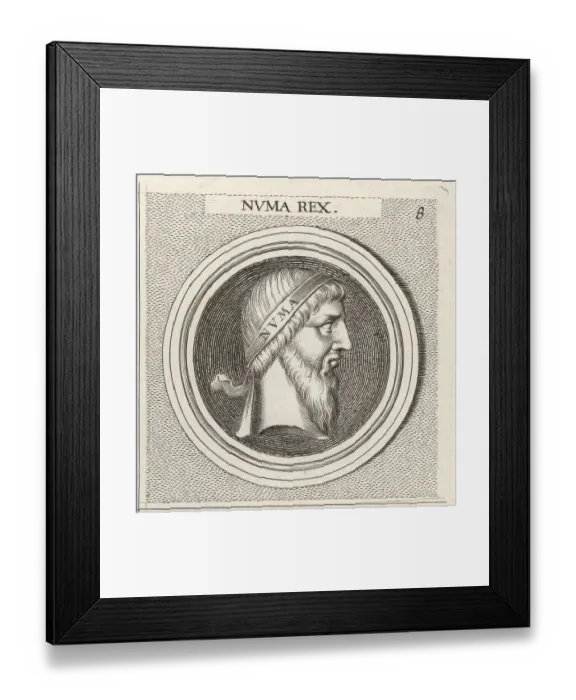 Framed Print : Numa Pompilius, legendary second king of Rome Framed Print : Numa Pompilius, legendary second king of Rome
