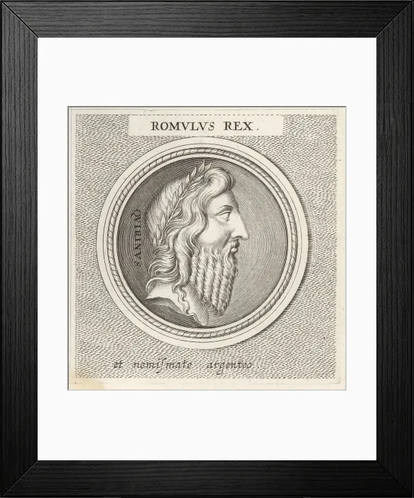 Framed Print : Romulus, legendary founder and first king of Rome Framed Print : Romulus, legendary founder and first king of Rome