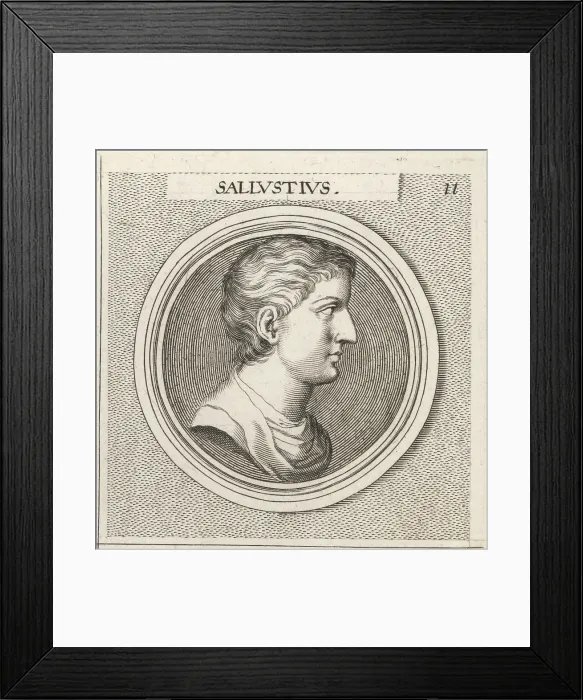 Framed Print : Sallust, Roman historian and politician, 86-c.35 BC Framed Print : Sallust, Roman historian and politician, 86-c.35 BC