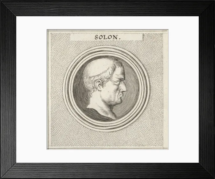 Framed Print : Solon, Athenian statesman and poet, c.630-560 BC Framed Print : Solon, Athenian statesman and poet, c.630-560 BC