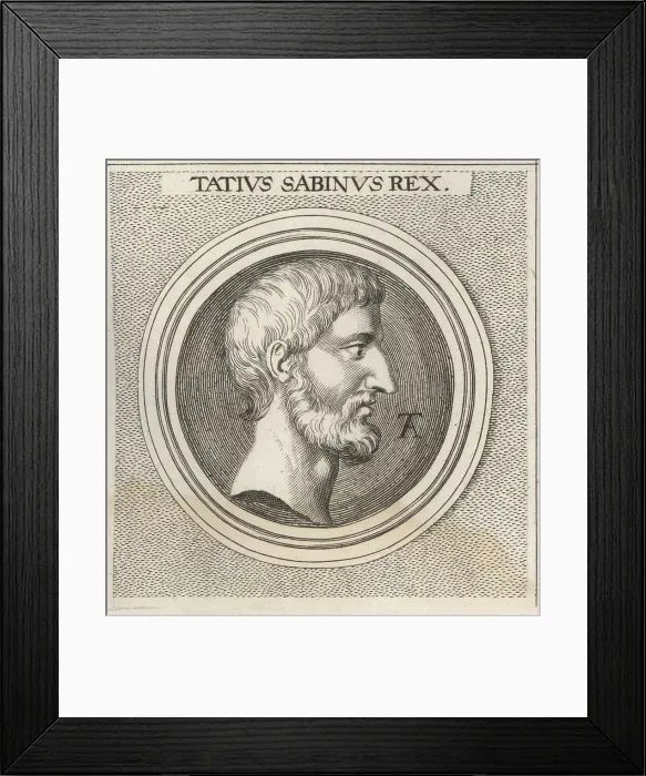 Framed Print : Titus Tatius, legendary Sabine king of Rome Framed Print : Titus Tatius, legendary Sabine king of Rome