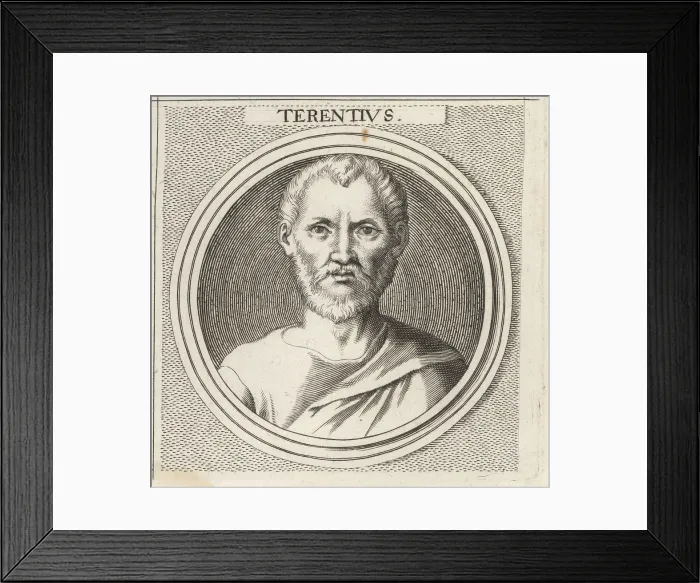 Framed Print : Terence, African Roman playwright, c.195-159 BC Framed Print : Terence, African Roman playwright, c.195-159 BC