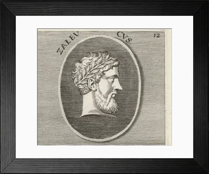 Framed Print : Zaleucus, Greek lawgiver, 7th century BC Framed Print : Zaleucus, Greek lawgiver, 7th century BC