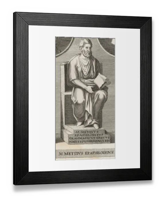 Framed Print : Marcus Mettius Epaphroditus, Ancient Greek grammarian Framed Print : Marcus Mettius Epaphroditus, Ancient Greek grammarian