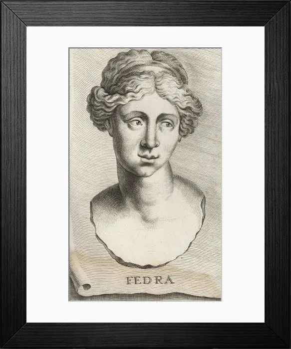 Framed Print : Phaedra, Cretan princess in Greek mythology Framed Print : Phaedra, Cretan princess in Greek mythology