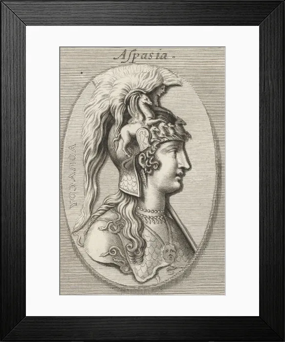 Framed Print : Aspasia, involved with statesman Pericles, 5th century BC Framed Print : Aspasia, involved with statesman Pericles, 5th century BC