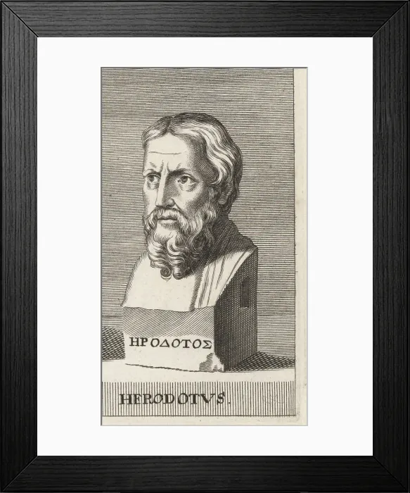 Framed Print : Herodotus, Greek historian and geographer, c.484-425 BC Framed Print : Herodotus, Greek historian and geographer, c.484-425 BC