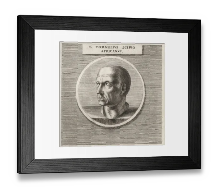 Framed Print : Scipio Africanus, Roman general and politician, 236-183 BC Framed Print : Scipio Africanus, Roman general and politician, 236-183 BC
