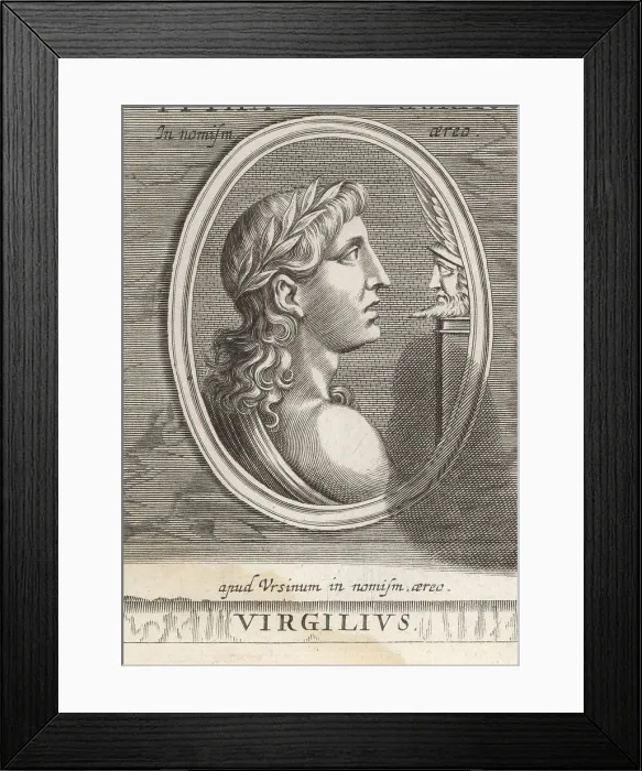Framed Print : Virgil, Roman poet of the Augustan period, 70-19 BC Framed Print : Virgil, Roman poet of the Augustan period, 70-19 BC