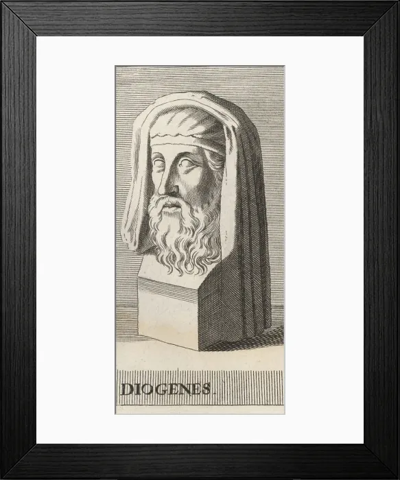 Framed Print : Diogenes, Greek philosopher, c.404-323 BC Framed Print : Diogenes, Greek philosopher, c.404-323 BC