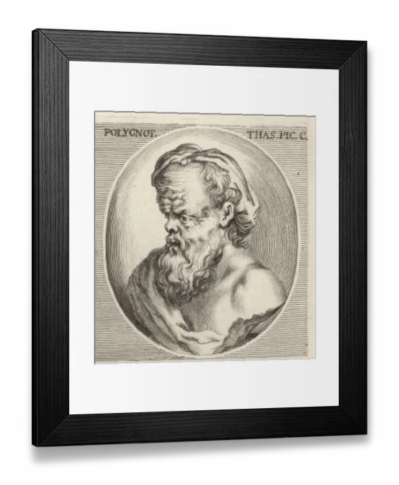 Framed Print : Polygnotus of Thasos, ancient Greek painter, 5th century BC Framed Print : Polygnotus of Thasos, ancient Greek painter, 5th century BC