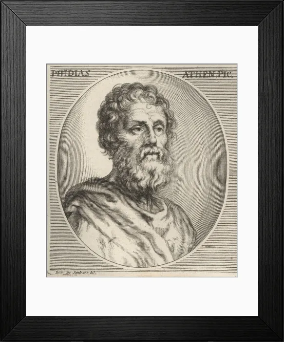 Framed Print : Phidias of Athens, Greek sculptor and painter, c.480-430 BC Framed Print : Phidias of Athens, Greek sculptor and painter, c.480-430 BC