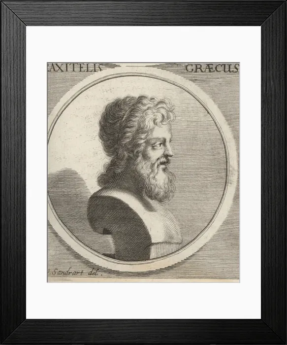Framed Print : Praxiteles, ancient Greek sculptor, 4th century BC Framed Print : Praxiteles, ancient Greek sculptor, 4th century BC