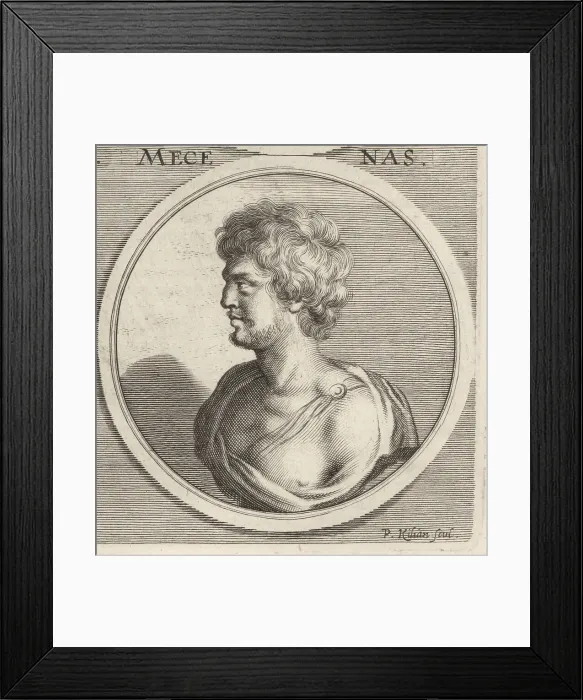 Framed Print : Gaius Cilnius Maecenas, patron of Augustan poets, c.70-8 BC Framed Print : Gaius Cilnius Maecenas, patron of Augustan poets, c.70-8 BC