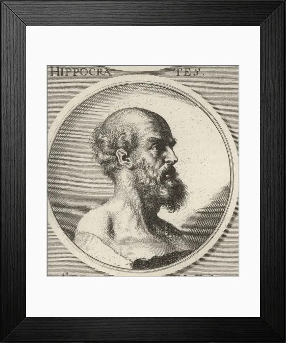 Framed Print : Hippocrates of Kos, ancient Greek physician, c.460-370 BC Framed Print : Hippocrates of Kos, ancient Greek physician, c.460-370 BC
