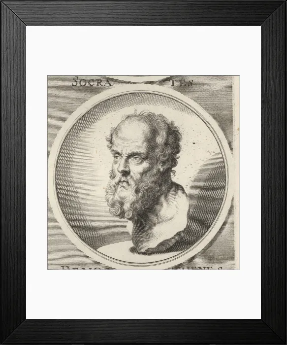 Framed Print : Socrates, Greek philosopher from Athens, c. 470-399 BC Framed Print : Socrates, Greek philosopher from Athens, c. 470-399 BC