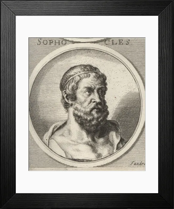 Framed Print : Sophocles, ancient Greek tragedian, c.497-406 BC Framed Print : Sophocles, ancient Greek tragedian, c.497-406 BC