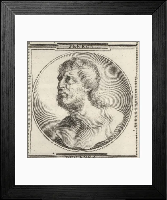 Framed Print : Seneca, Roman Stoic philosopher, c.4 BC - 65 AD Framed Print : Seneca, Roman Stoic philosopher, c.4 BC - 65 AD