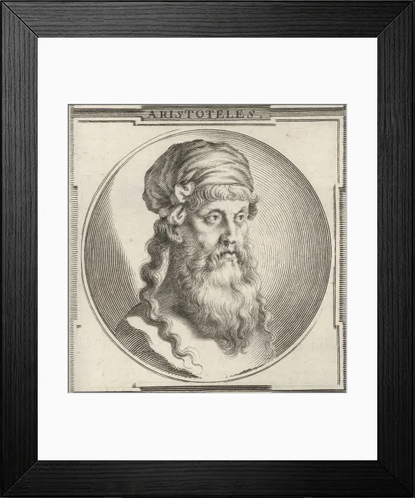 Framed Print : Aristotle, ancient Greek philosopher, 384-322 BC Framed Print : Aristotle, ancient Greek philosopher, 384-322 BC