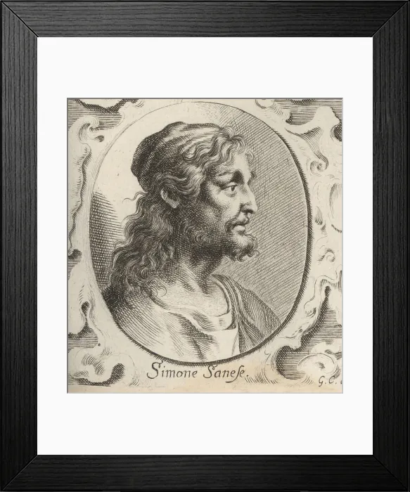 Framed Print : Simone Martini, Italian painter born in Siena, c.1284-1344 Framed Print : Simone Martini, Italian painter born in Siena, c.1284-1344